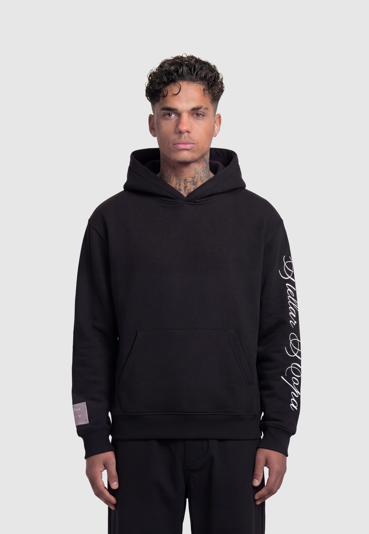 BF Hoodie Black - model
