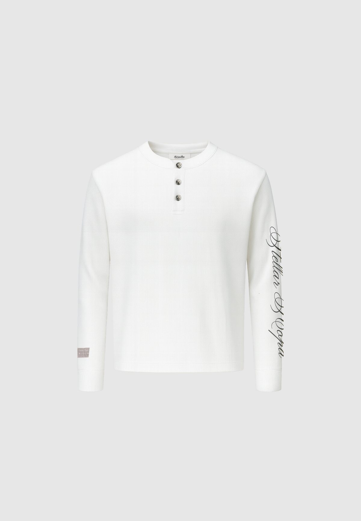 BF Waffle Longsleeve White