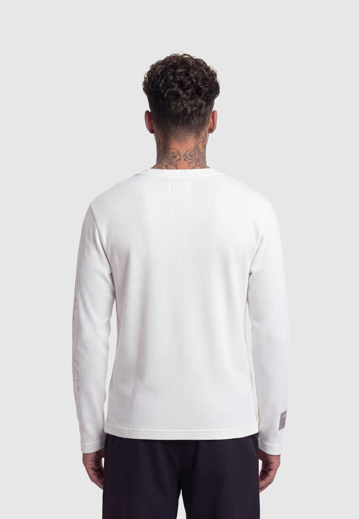 BF Waffle Longsleeve White
