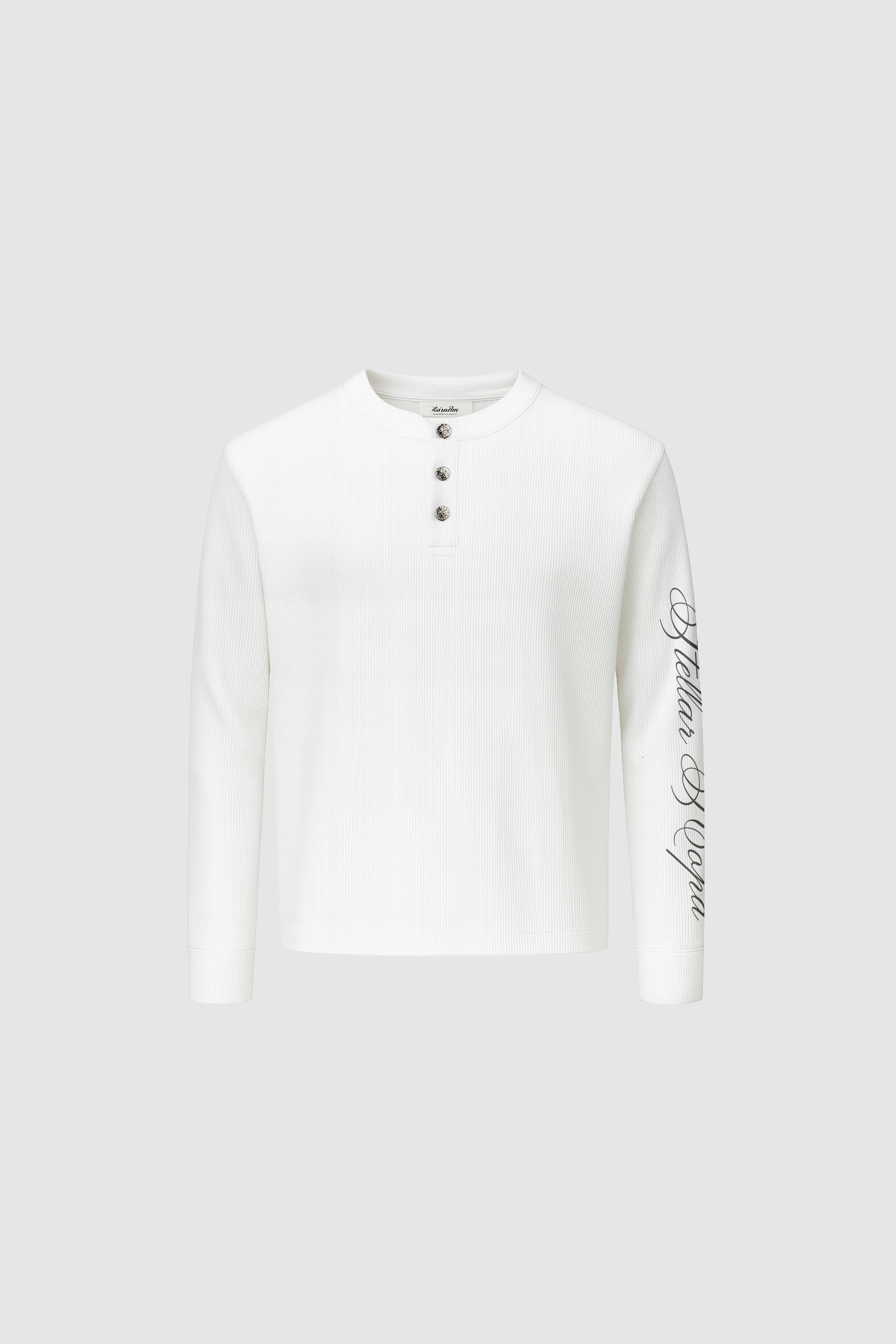 Black Friday Waffle Longsleeve White