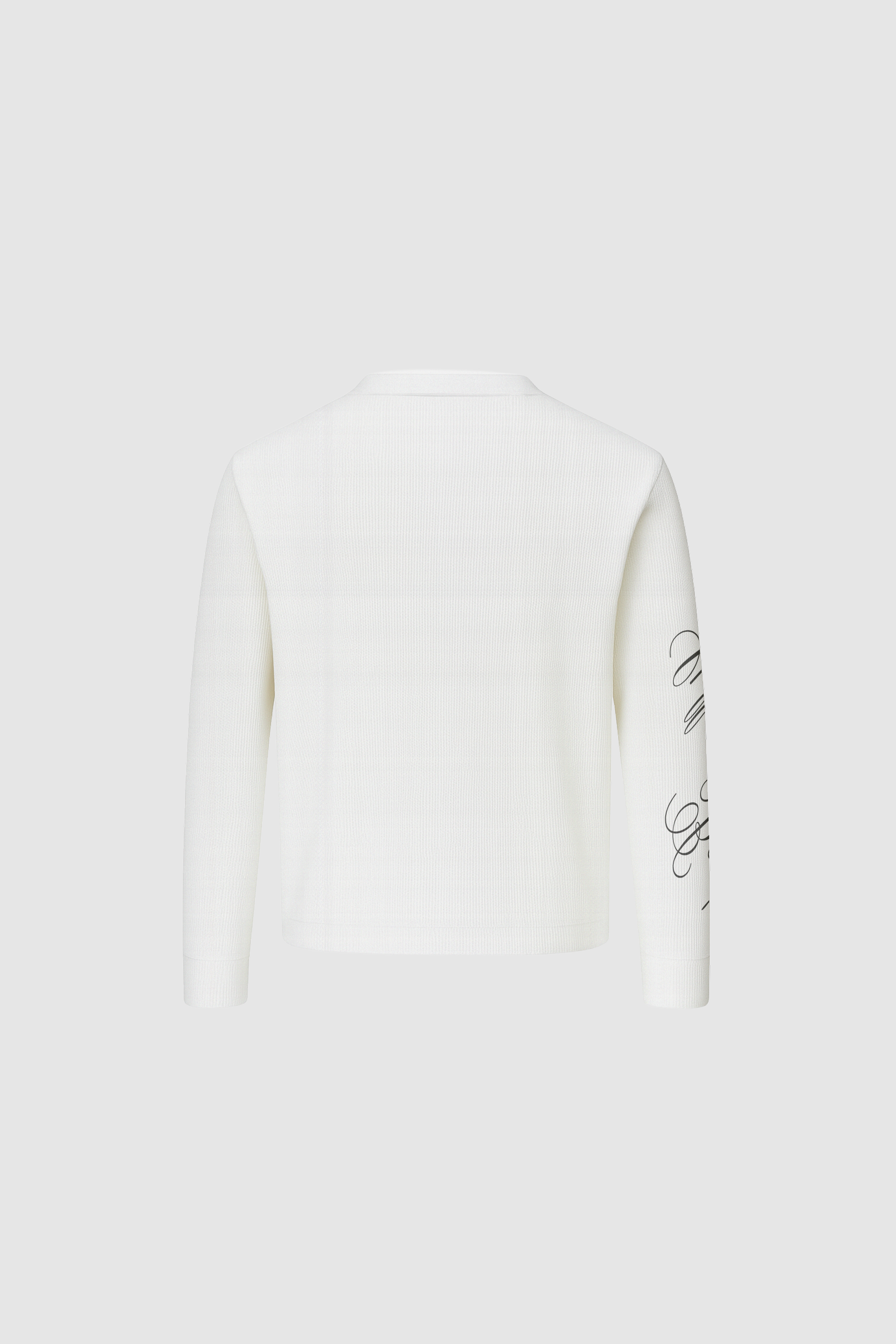 Black Friday Waffle Longsleeve White