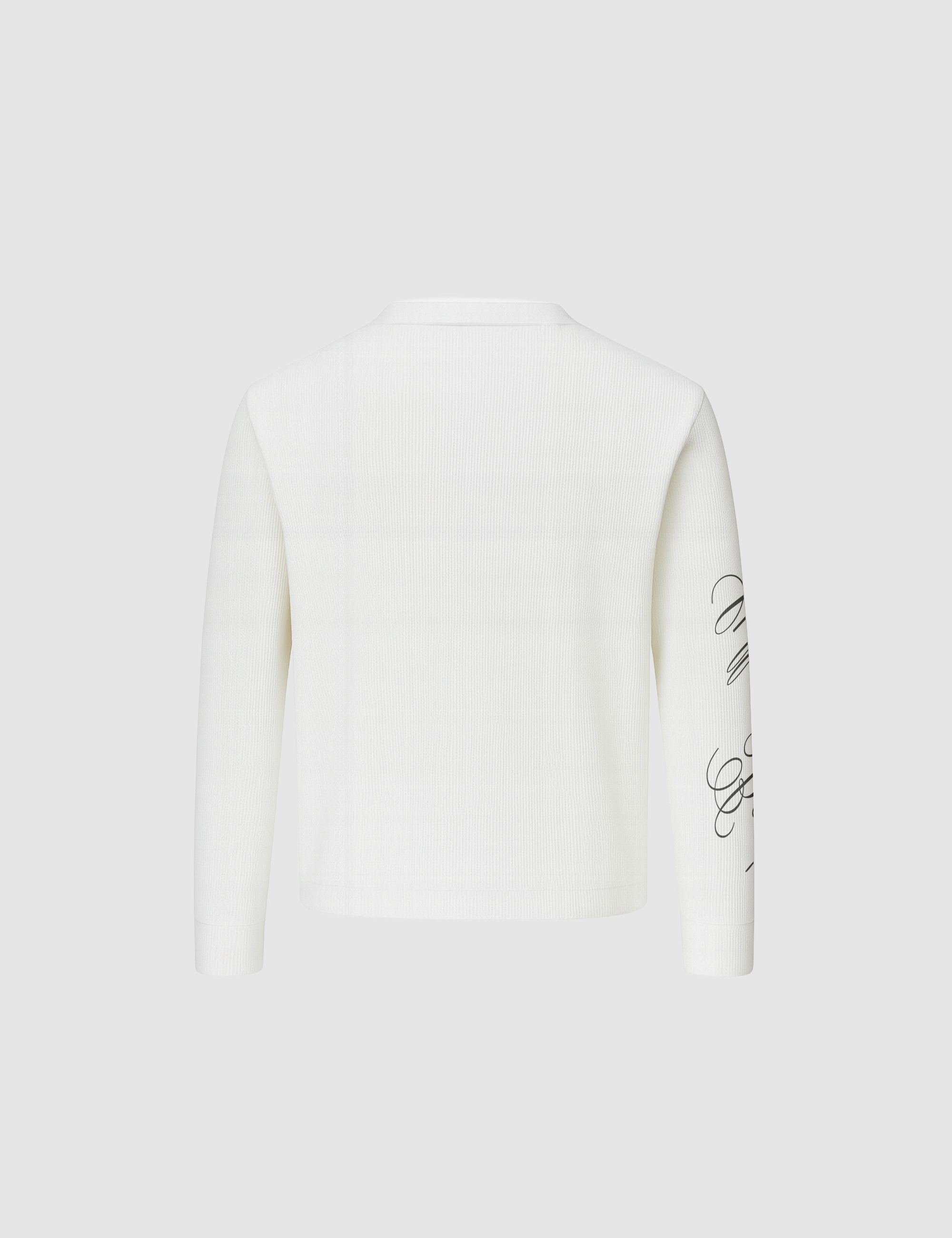 BF Waffle Longsleeve White