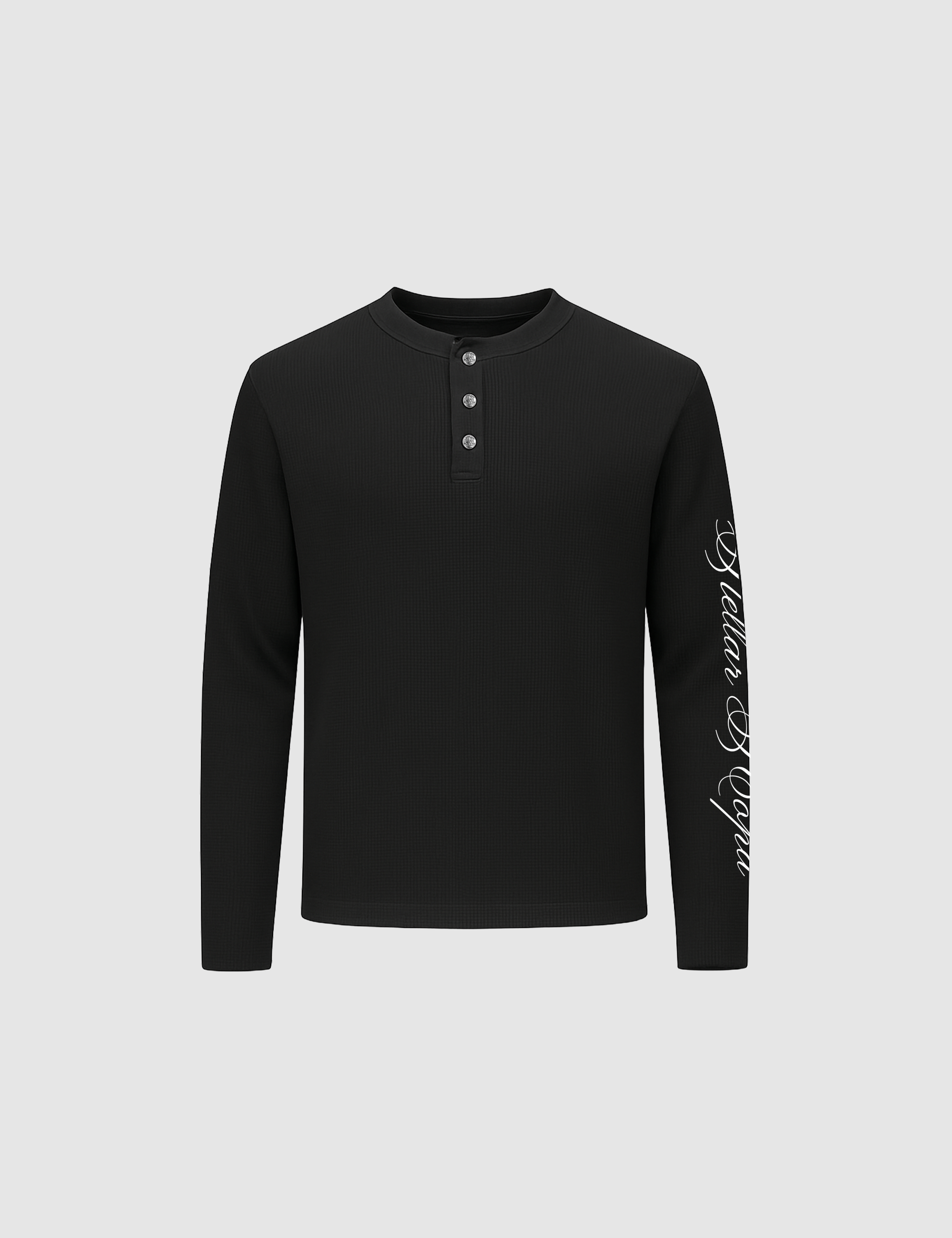 BF Waffle Longsleeve Black
