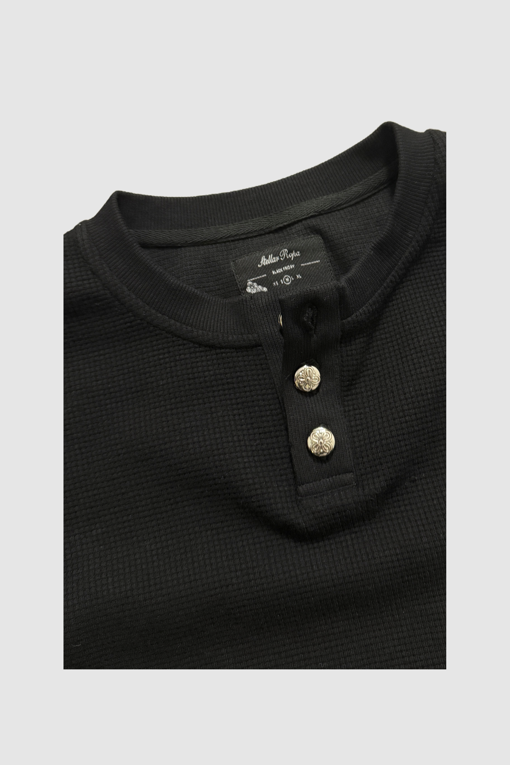 Black Friday Waffle Longsleeve Black