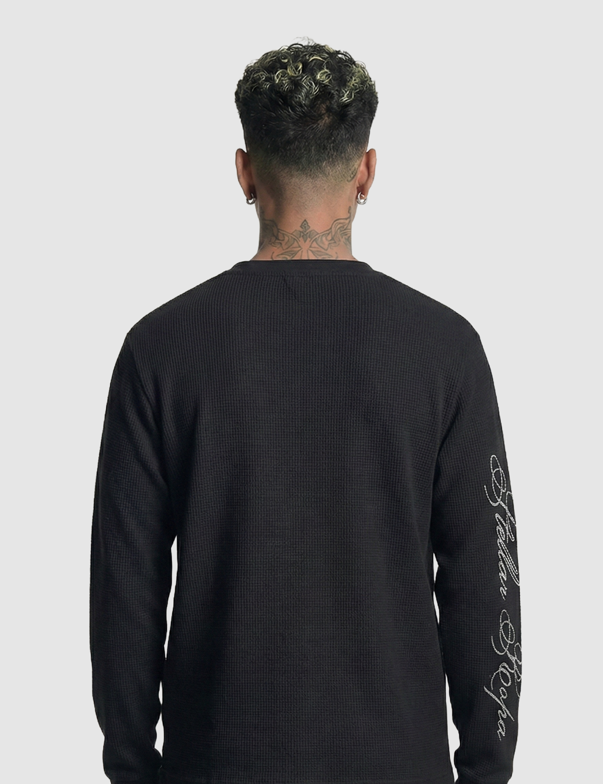 BF Waffle Longsleeve Black