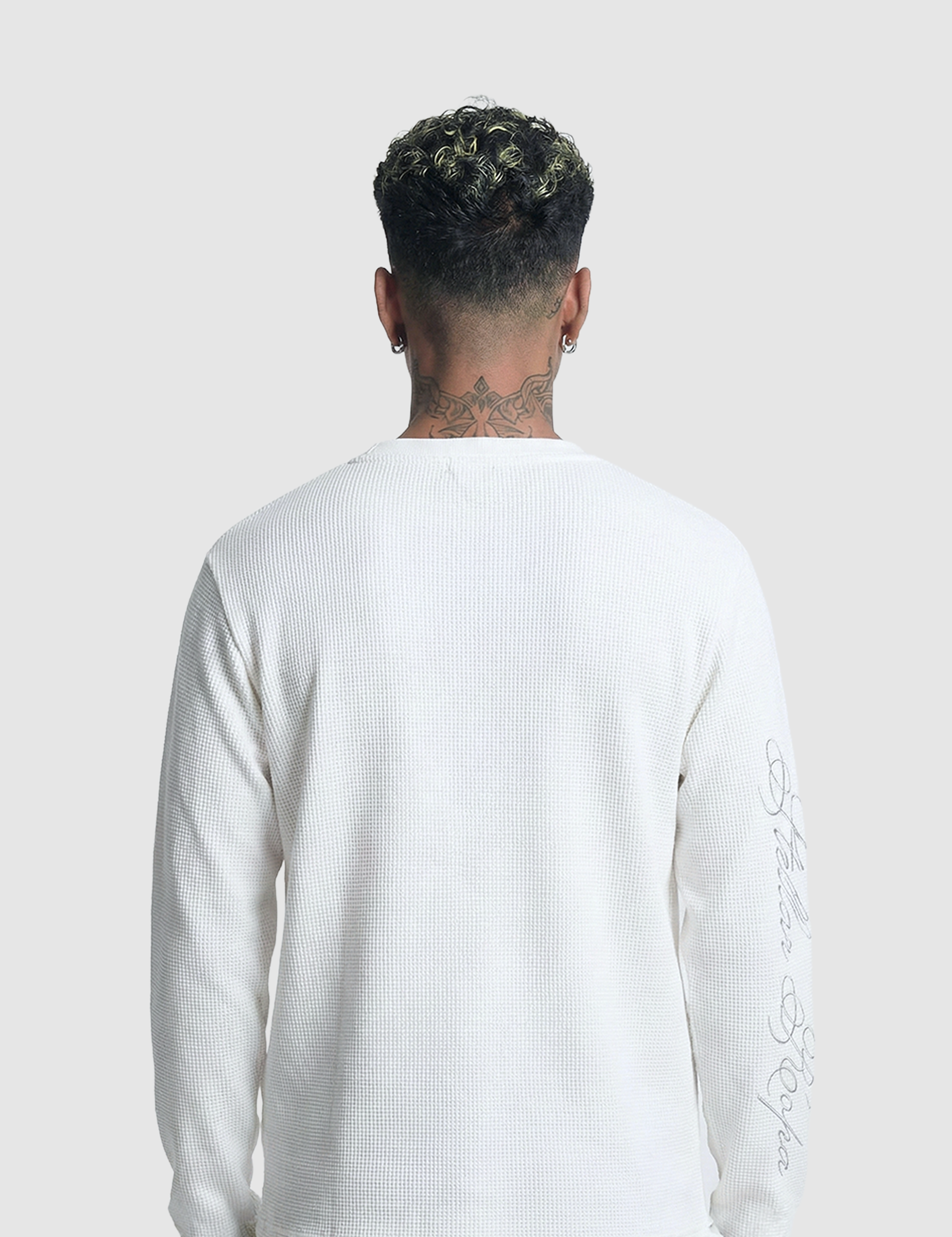 BF Waffle Longsleeve White